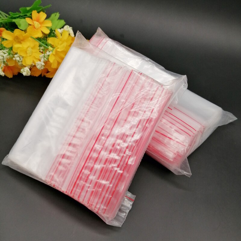 100 sztuk plastikowa torba z zamkiem błyskawicznym pakiet ozdoba do torby świeża torba worek próżniowy do przechowywania zamykana na zamek błyskawiczny przezroczyste opakowanie etui