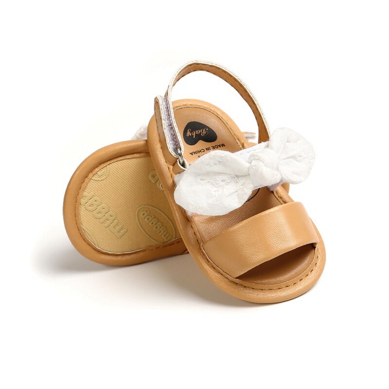 21 baby zomerschoenen sandalen baby jongens meisjes baby zachte wieg schoenen schattige schoenen strik effen geplooide sandalen