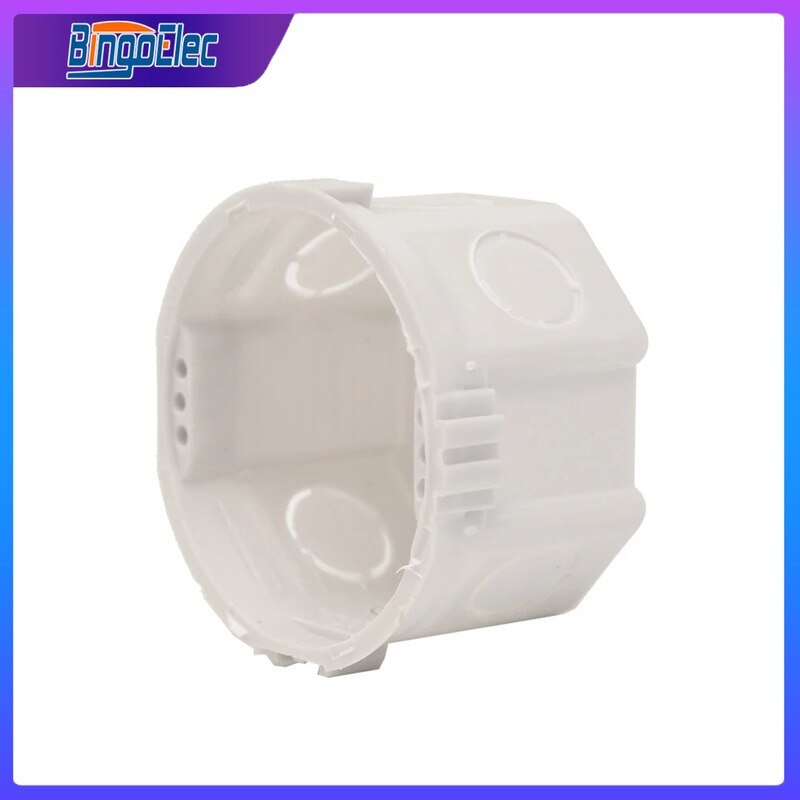 Bingoelec Universal Wall Mounting Box EU European Standard Cassette for Wall Switch and Socket Back Box