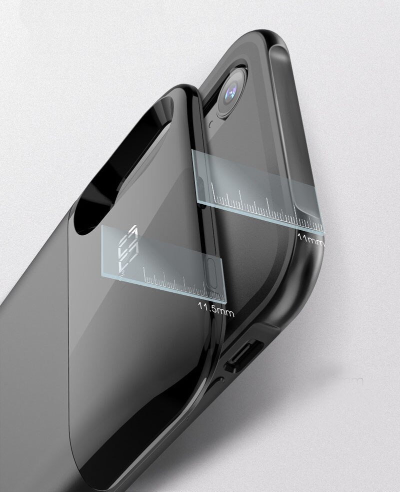 Funda de batería de carga para iPhone X XS XR XS Max, carcasa de batería de carga inalámbrica separada, carcasa de cargador de batería, pantalla Digital LED