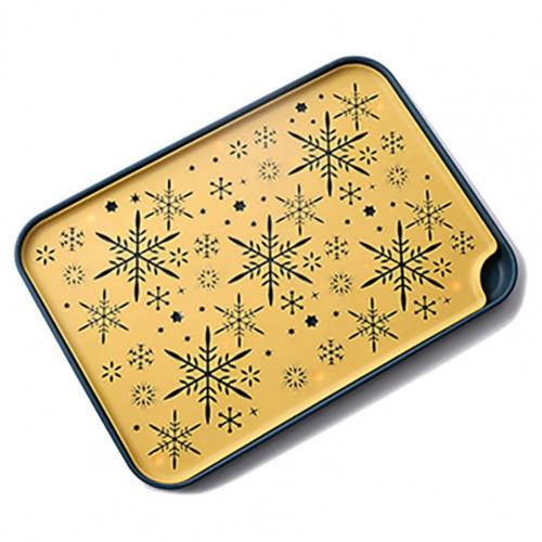 Drain Tray Rectangular Double Layer Plastic Portable Drainer Sink Tray for Kitchen: Yellow Blue