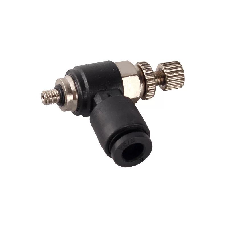 Régulateur de vitesse de débit de vanne pneumatique pneumatique 10 pièces/ensemble Contrôleur de vitesse Push In Connecteur de soupape de commande de débit d'air pneumatique de 6 mm Régulateur de vitesse de débit de vanne pneumatique pneumatique 10 pièces/ensemble Contrôleur de vitesse Push In Connecteur de soupape de commande de débit d'air pneumatique de 6 mm