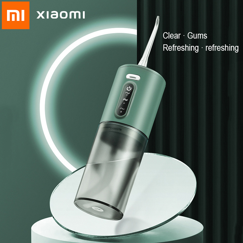 Xiaomi Orale Irrigator Draagbare Ipx7 Waterdichte Charg 3 Modi Tanden Schoner Puls Tandheelkundige Handheld Water Jet Flosser Orale Reiniger