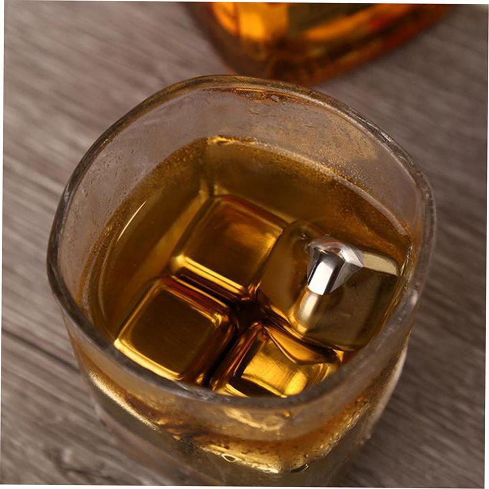 1pcs Cube Whiskey Stones 27mm 304 Stainless Steel Rock Wine Taste Beer Ice Stone Bar