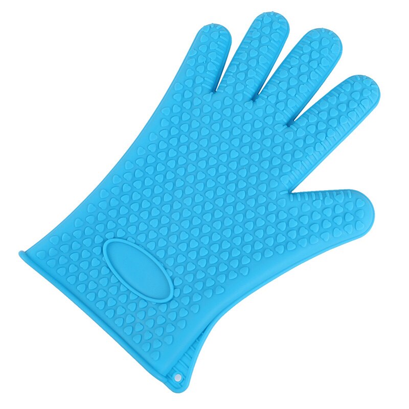 Gant de cuisson en Silicone | 1 pièce, résistant à la chaleur, gant de cuisson, gant de cuisson, gant de cuisine pour micro-ondes: Blue