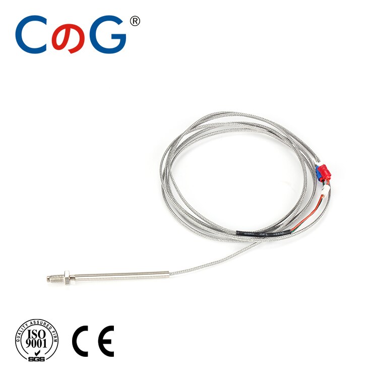 CG WRNT-02 M8 Schroef K Type E J 1Meter 2 M 3M 5M Draad Kabel Connector Thermokoppel temperatuur Sensor voor Temperatuurregelaar