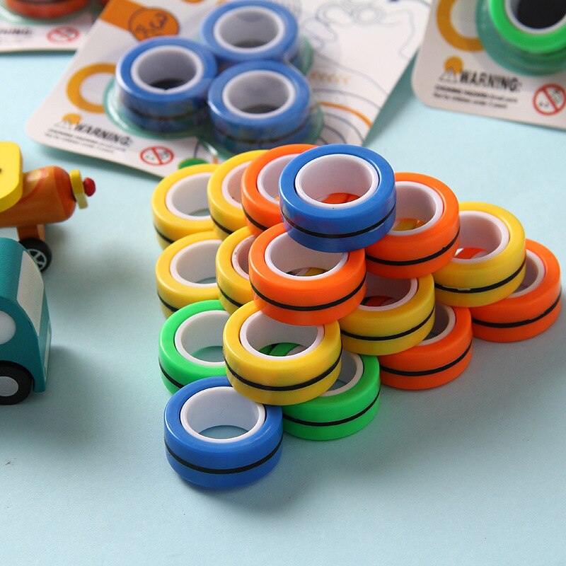 Lustige Zappeln Finger Spinner Entpacken Spielzeug Magnetische Ringe Anti-Stress Magnetische Magie Ring Werkzeuge Ring Kinder Erwachsene Dekompression Spielzeug