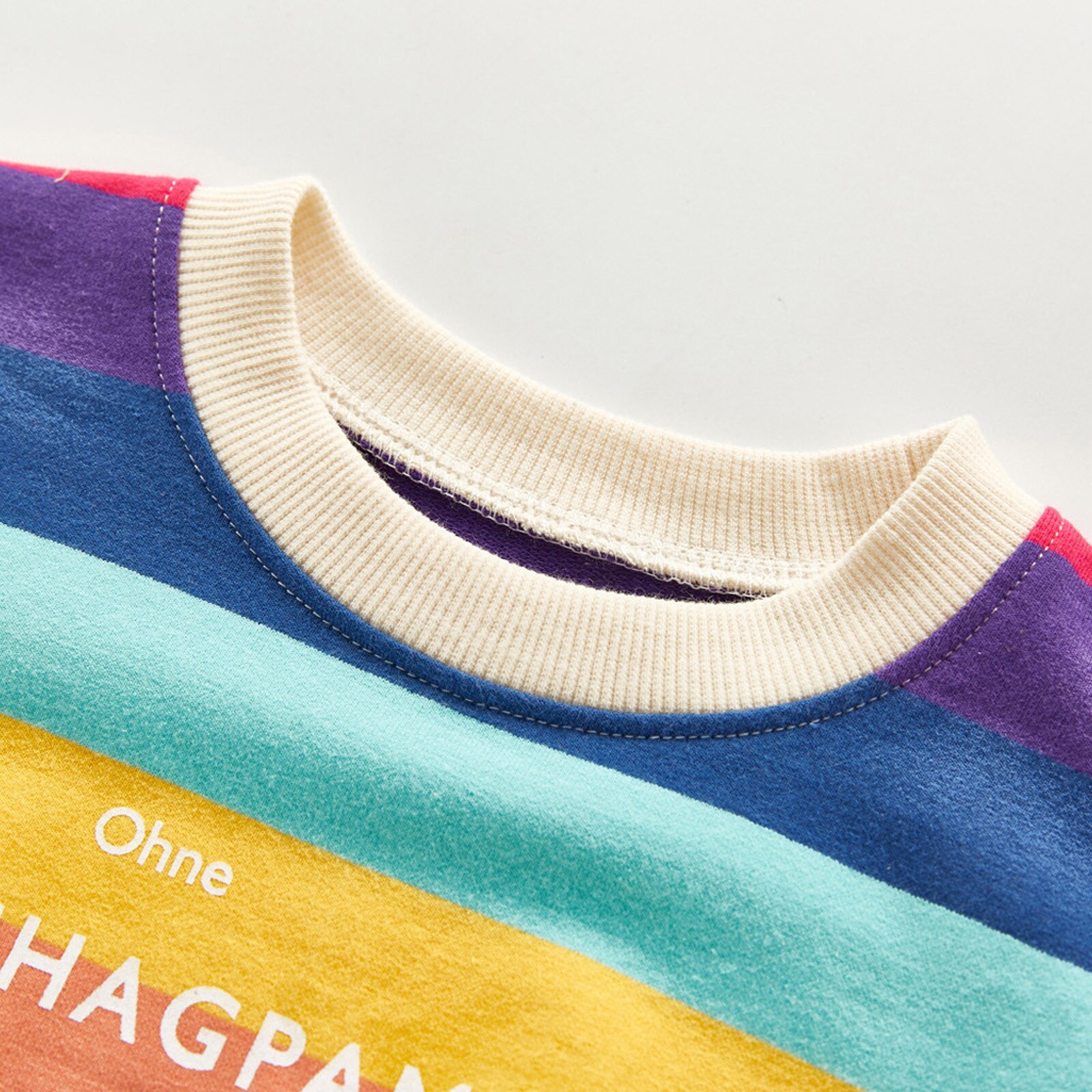 Pelele de manga larga para bebé, mono de arcoíris con cuello para niña, pelele triangular cómodo de 0-3 años