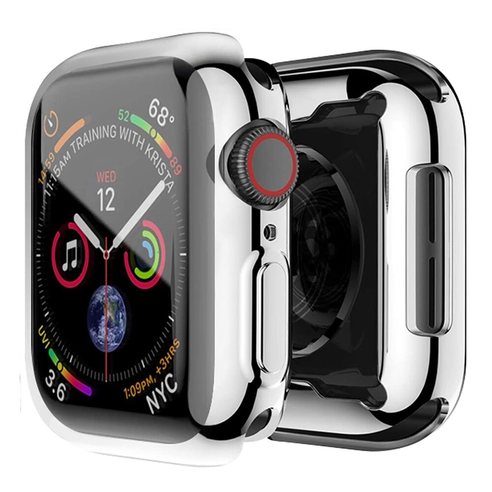 360 Volledige Soft Clear TPU Screen Protector Case Voor Apple Horloge Serie 44 MM 40 MM 42 MM 38 MM Transparante Cover Voor IWatch 6/SE/5/4/3