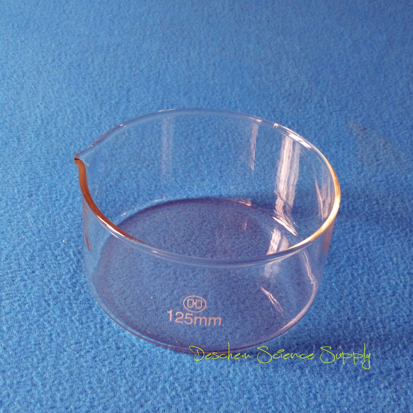 125mm*60mm,Glass Crystallizing Dish,Heavy Wall Laboratory Chemical Glassware