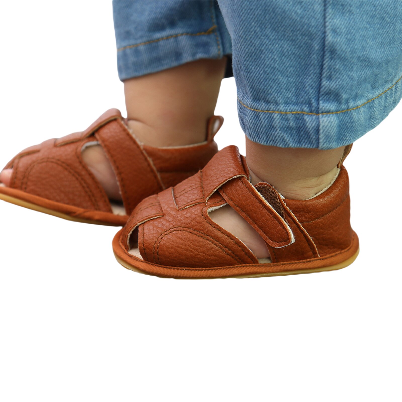 Baby Peuter Infant Sandalen Sneakers Unisex Jongens Meisjes Eerste Wandelaar Schoenen Effen Kleur Zachte Zool Baby Schoenen 0-18Months