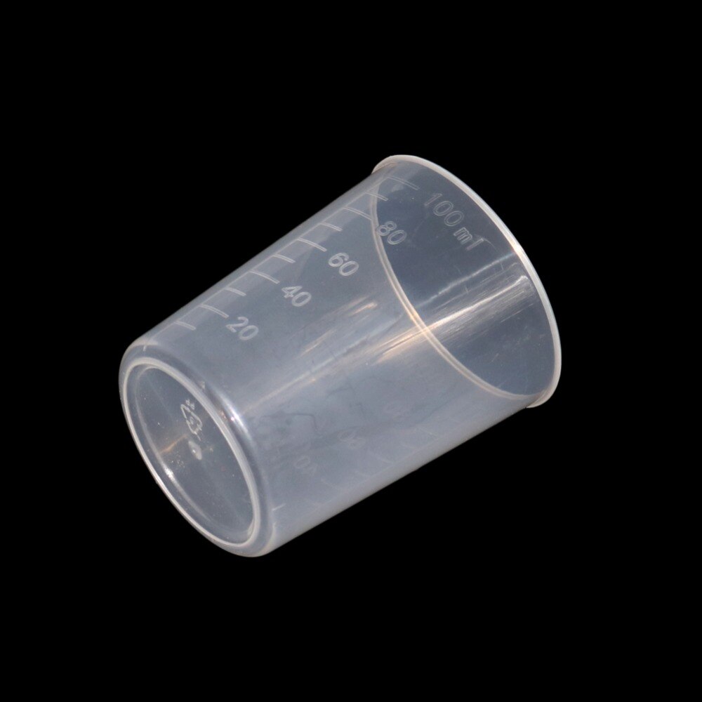 15/20/30/50/100ml priehľadné kuchynské laboratórium plastová odmerná odmerná nádoba odmerka nástroj 5 ks