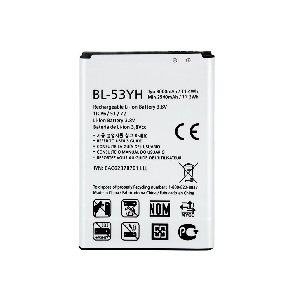 Ohd Originele Telefoon Batterij Voor Lg G3 G4 G5 V20 K10 Lte Batterij BL-53YH BL-51YF BL-42D1F BL-45A1H BL-44E1F Batterijen
