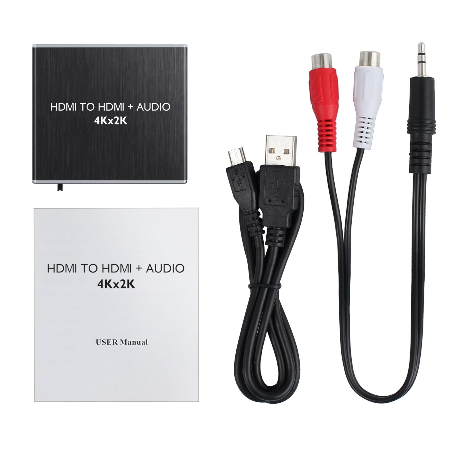 ESYNiC – convertisseur extracteur Audio 4K x 2K, Compatible HDMI vers TOSLINK SPDIF optique, avec séparateur Audio stéréo 3.5mm