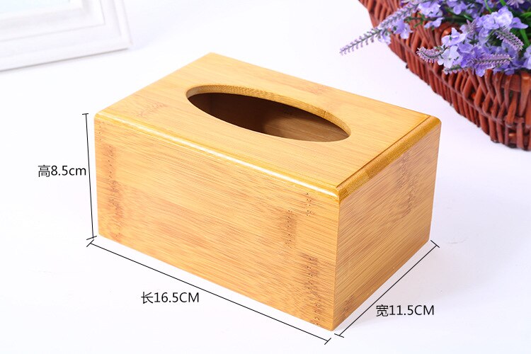 Caja de pañuelos de carbón de bambú Vintage tipo asiento soporte de papel de almacenamiento de rollo recipiente para papel seda organizador de servilletas faciales de baño: 16.5x11.5x8.5cm