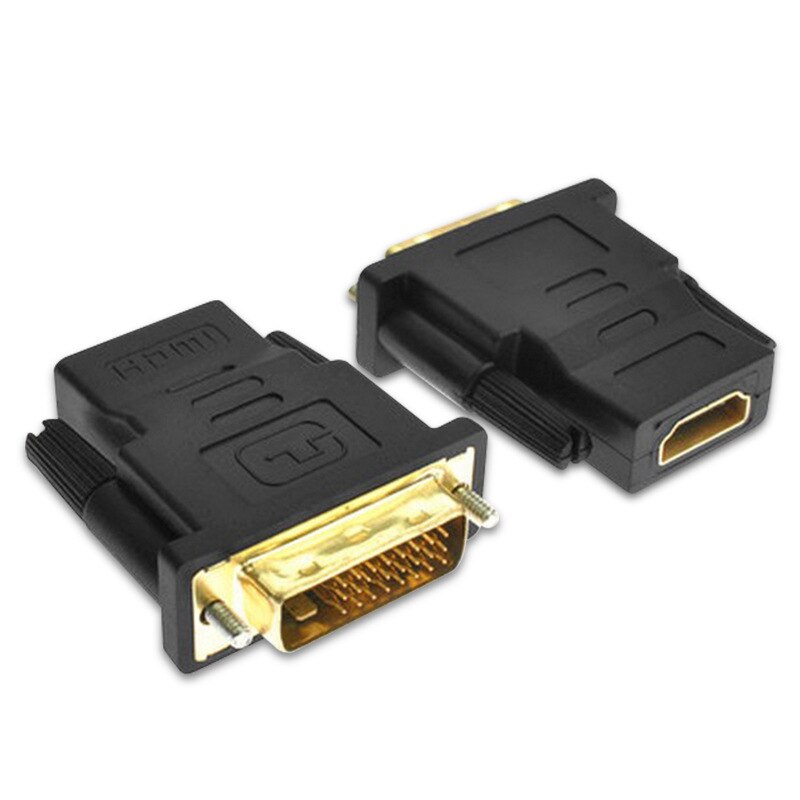 Hdmi-kompatibel til dvi  d 24+1 pin han adapter konverter dvi kabel switch til pc til hdtv  ps3 projektor lcd tv box tv