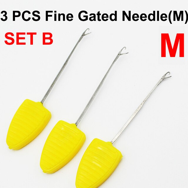 Outils de pêche, 3 pièces, aiguilles de gréement avec hameçon Crochet, bobine de forage pour appâts de pêche, 3 pièces: 3PCS-Set B