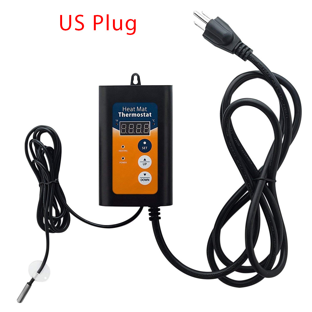 Temperatur Controller Anlage Gewächshaus Digitale Temperatur Regler Thermostat Saving Strom Smart Temperatur Control System: US Plug