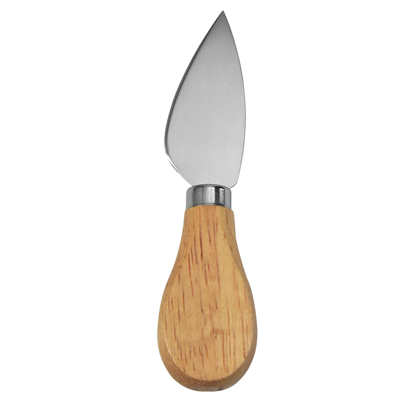 Stahl Edelstahl Käse messer mit Bambus Holzgriff Küche Backwerk zeug Slicer Cutter 1 Stück Bambus Küche: Licht Grau
