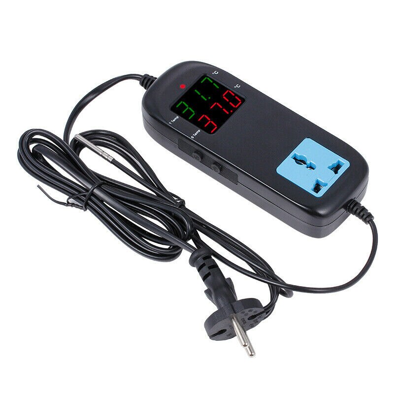MH-2000 Digital Display Fish Tank Temperature Controller Thermostat Regulator EU Plug