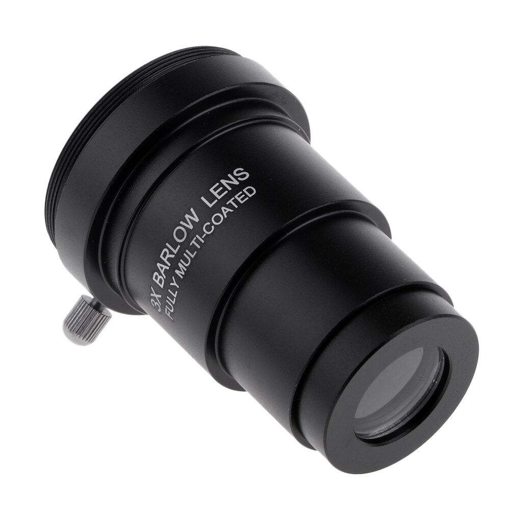 3X Barlow Lens for Zeiss Telescope Eyepiece 1.25inch M42 Thread Black