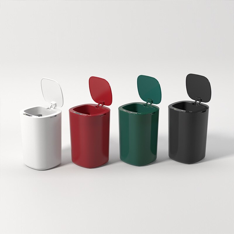Automatic non-contact smart trash can, household electric trash can, kitchen, bathroom, living room trash can, induction