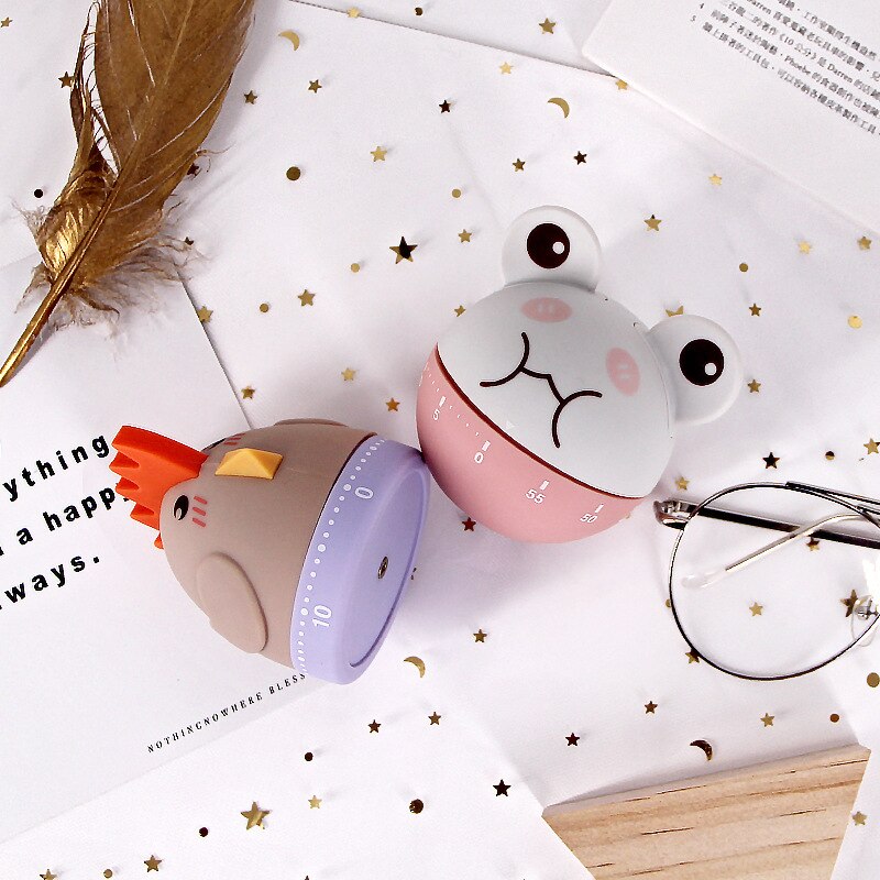 Animal Shape Cute Cartoon Timer For Kid Study Time Management Alarm Clock Cooking Reminder Multifunction Kitchen Tools