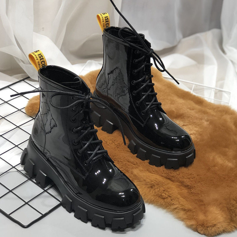 Botines mujer estilo británico botas cortas rebeldes primavera y otoño botas individuales transpirables sección fina Zapatillas: 38