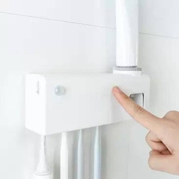 Xiaomi dr.meng smart sterilisering tandbørsteholder uvc sterilisering induktion tandbørste dispenser genopladelig vægmonteret