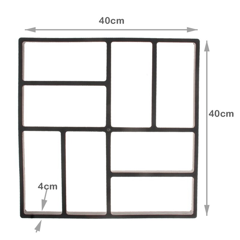 Tuin Diy Handleiding Mold Trail Road Bestrating Cement Beton Mal Fabrikant Path Bestrating Steen Brick Mold