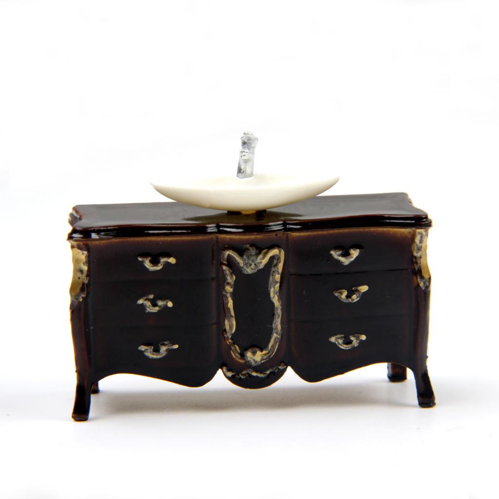 1:25 Lavabo Model Spiegel Zand Tafel Model Diy Indoor Decoratie Voor Trein Landschap Landschap Model Accessoires