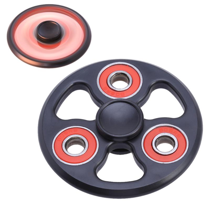 Bambini Autism Punta Delle Dita Giroscopio Rotazione A Mano Spinner In Lega di Alluminio con LED di Giocattoli Per Bambini Fidget Spinner Alleviare Lo Stress Toy Boy