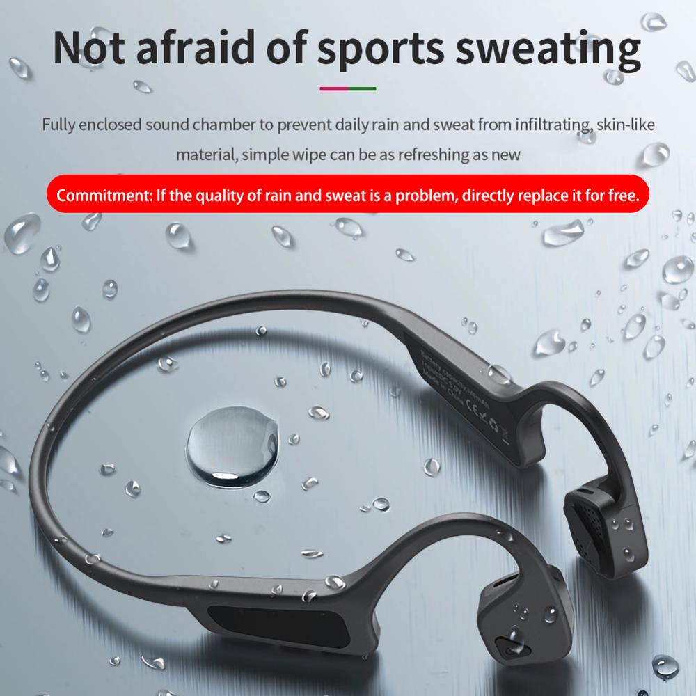 G18 Drahtlose Bluetooth Kopfhörer 5,0 Knochen Leitung Kopfhörer draussen Sport Headset mit Mikrofon Freisprecheinrichtung Kopfhörer