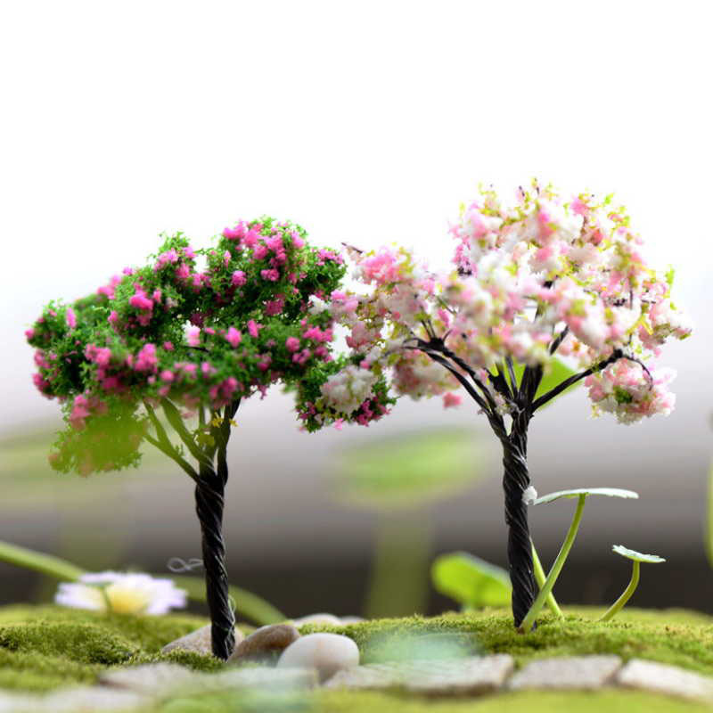 15 stijlen mini kersenboom feeëntuin decoraties miniaturen landschap hars knutselen bonsai tuin terrarium diy accessoires