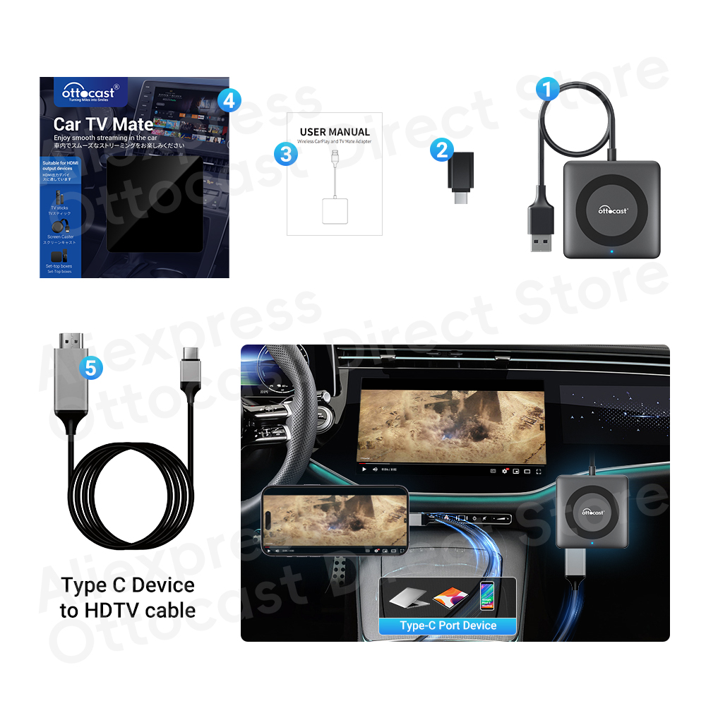 Neues Auto TV Mate Pro Max Wireless CarPlay Androi... – Vicedeal