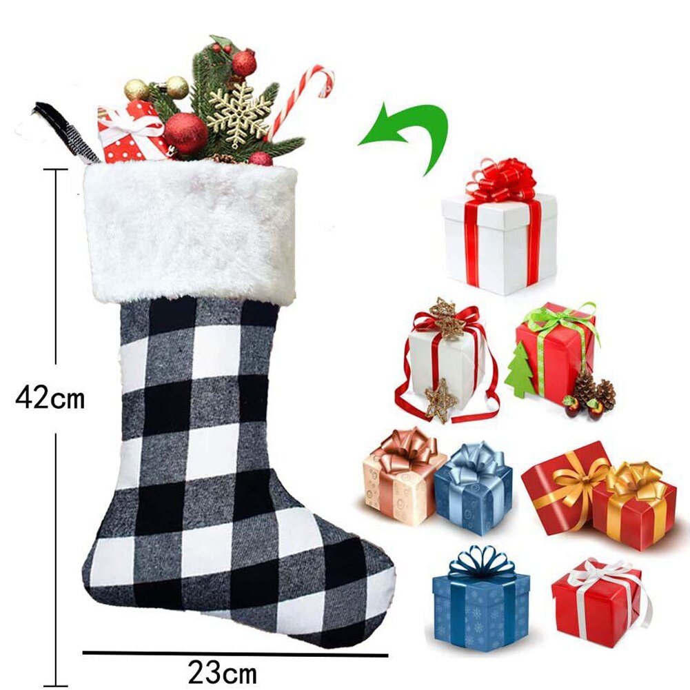 Torba na prezenty świąteczne worek sznurkowy Santa 2021 New Arrival Claus bawełniany worek na cukierki duże prezenty świąteczne