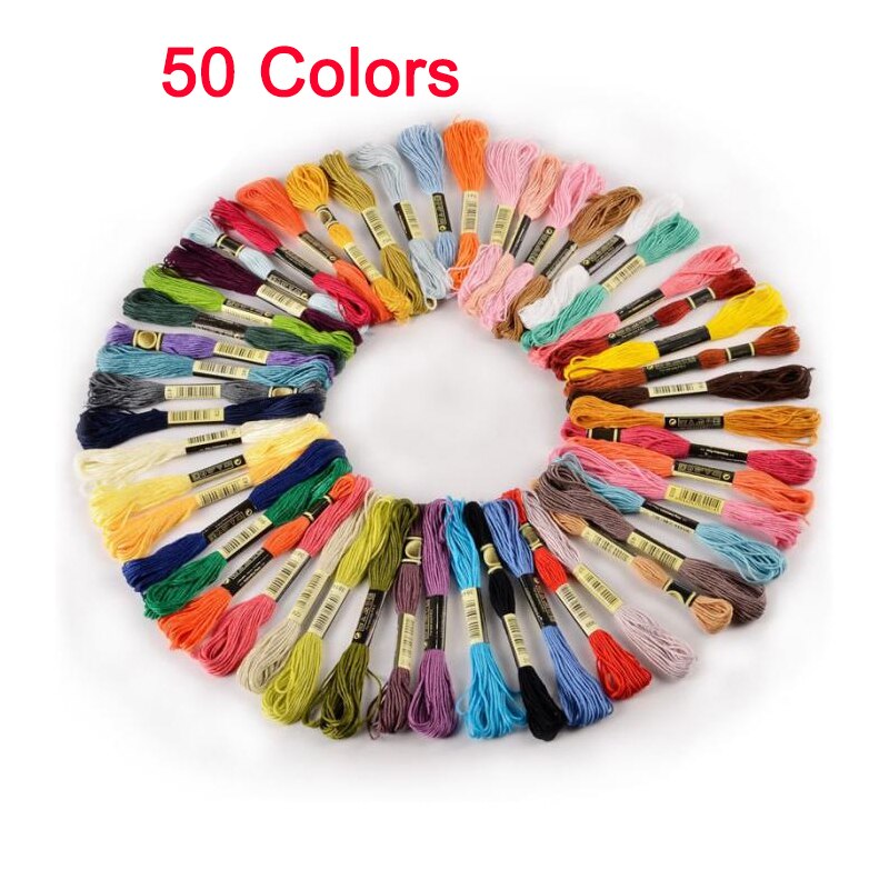 50/100 Mix Colors Cross Stitch Embroidery Floss Thread Floss Yarn Choose Your Needed Color And Quantity: A