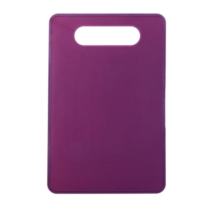 Plastic Non Slip Anti Bacterium Cutting Board Food Slice Cut Chopping Block: Purple