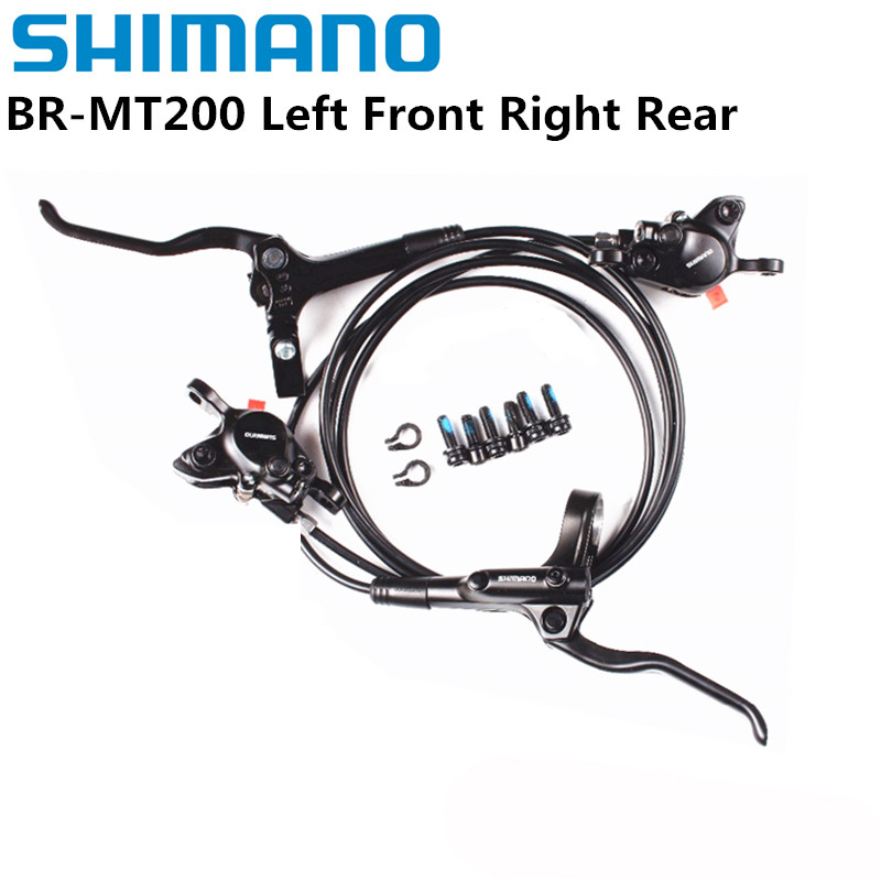 Shimano MT200 Hamulec BL BR MTB E-bike Hydrauliczny hamulec tarczowy Rower elektryczny Hamulec rowerowy Lewy przedni prawy tylny hamulec: Default Title
