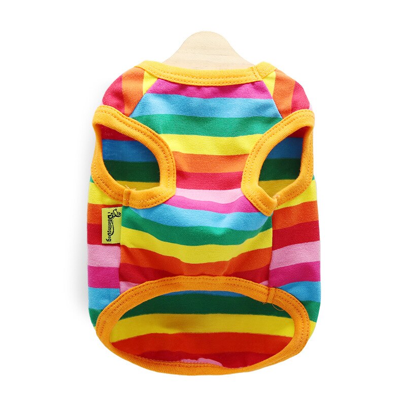 Rainbow Cat Clothes Summer Clothes for Cat Costume Pets Clothing Spring Pet Clothes Dressing Up Cat Party Costume Suit Kitty