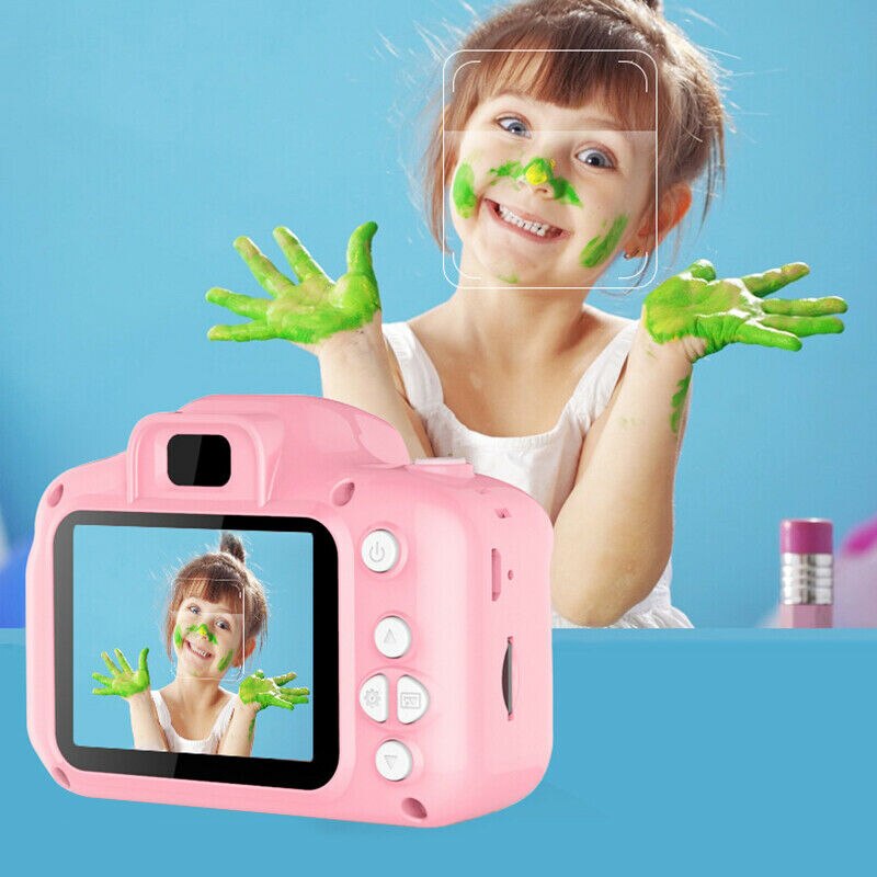 2 Inch HD Bildschirm Wiederaufladbare Digital Kamera Kinder Cartoon Nette Kamera Outdoor Fotografie Foto Video Kamera Kinder Geburtstag