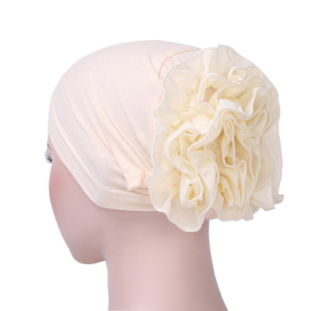 Las nuevas mujeres de encaje Floral sombrero turbante India tapa musulmana sombreros redecilla gorra de quimio capó de flores gorro para mujer 902: BG