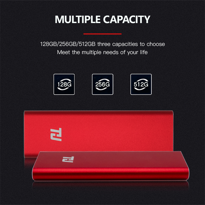 THU-unidad de estado sólido externa USB3.1 SSD, 128GB, portátil, HDD, 256GB, 512GB, 1TB, 400 MB/s, PC, portátil, Notebook