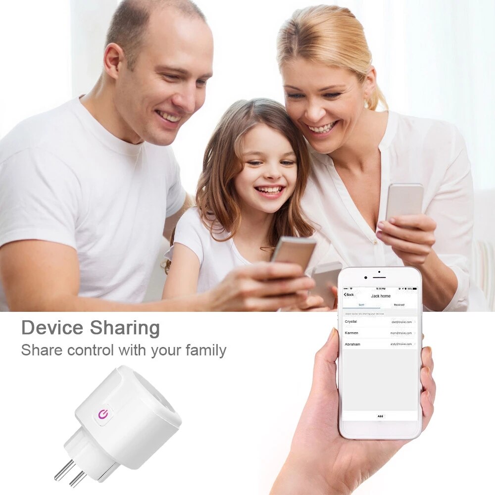 Wifi Smart Plug Outlet Draadloze Stopcontact Smart Leven Tuya App Afstandsbediening Werk Met Alexa Google Thuis Geen Hub nodig Eu