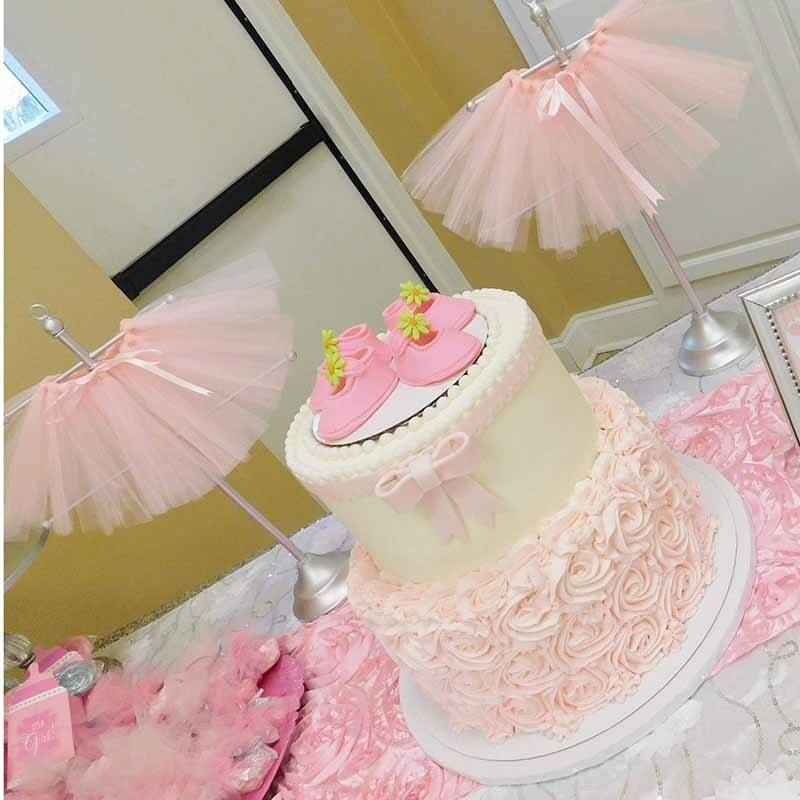 Mini falda de tutú para la novia de la boda para ser despedida de soltera nupcial baby Shower niño niña cumpleaños MESA CENTRO DE MESA Decoración