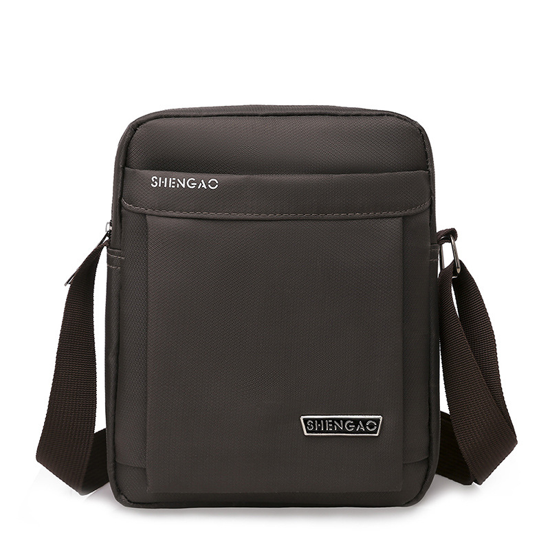 IVOTKOVA hommes sac de messager étanche hommes sac à bandoulière petit Nylon fermeture éclair sac bandoulière pour hommes sacs à main directe: BROWN