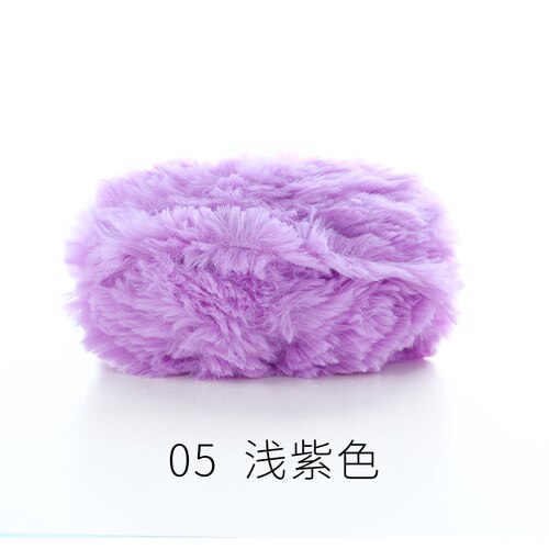 50g/écheveau épais moelleux fausse fourrure cils fil 100% Polyester doux fil pour tricot à la main manteau pull chapeau Amigurumi Crochet fil: 05
