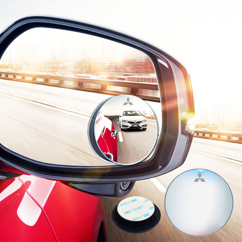 Materiale spejl 304 rustfrit stål bil spejl 360 ° roterende auto bakspejl til mitsubishi lancer asx pajero
