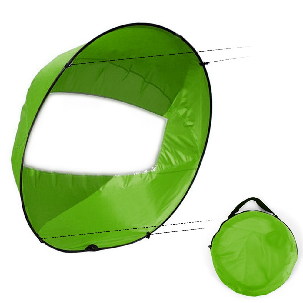 42 "/108cm żagiel składana plaża łódź kajak wiatr żagiel deska łyk żeglarstwo kajak skok wiosło łodzie wiosłbyć winnym wiatr przezroczyste okienko: zielony