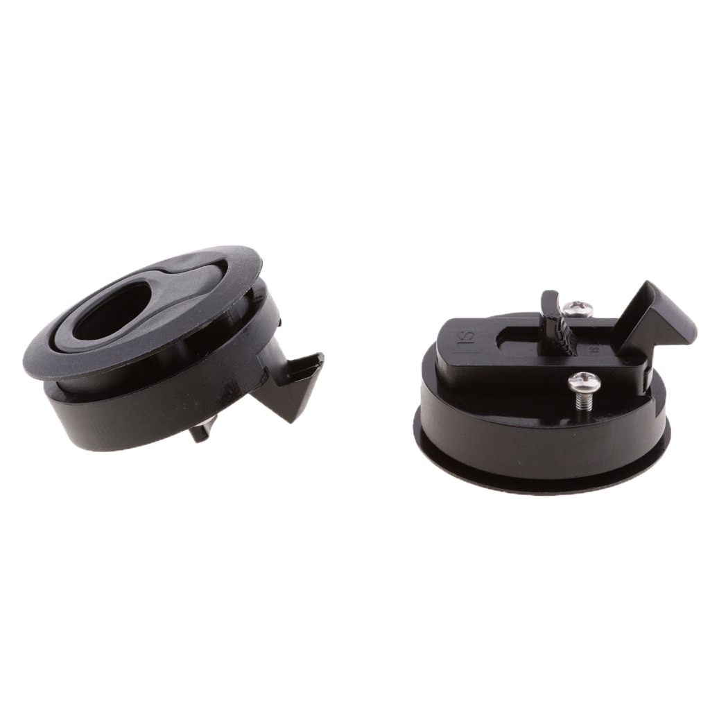 2 stk sort nylon marine skab luge lås dreje båd lås løftehåndtag